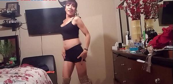  asian mature dancing in spandex